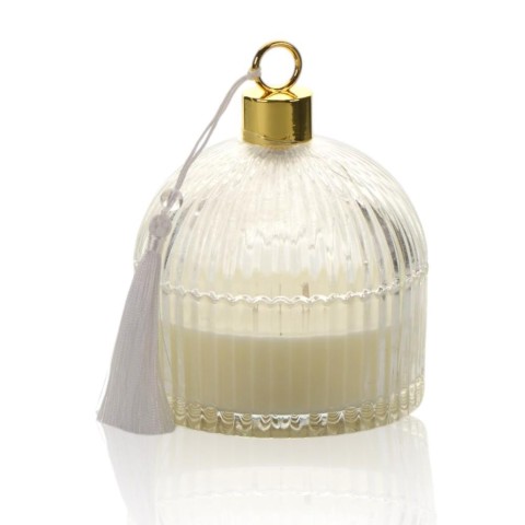 CANDELA IN VETRO TRASPARENTE H13